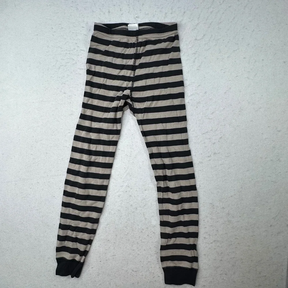 Hanna Andersson Pajama Set Kids Size 8 Batman Striped Organic Cotton Superhero